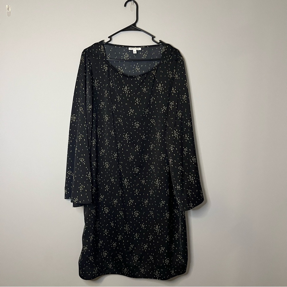 Prologue Black Dress with Gold Speckles XXL
